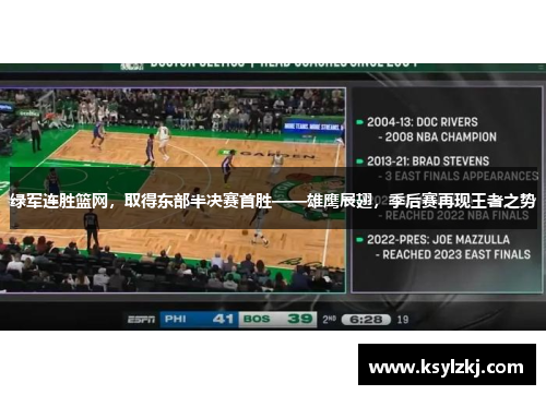 绿军连胜篮网，取得东部半决赛首胜——雄鹰展翅，季后赛再现王者之势